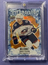 2023-24 Upper Deck Allure - IB-9 Adam Fantilli - Iced Breakaway Orange 150/399