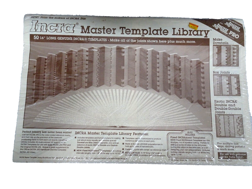 INCRA MASTER TEMPLATE LIBRARY - 50-16" LANGE FUGENMUSTER - LEXAN POLYCARBONAT