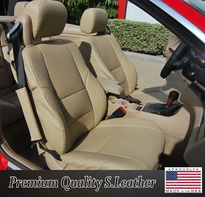 for BMW 325CI 330CI CONVERTIBLE 2000~2014 IGGEE S.LEATHER CUSTOM FIT SEAT COVERS - Bild 1 von 4