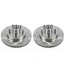 Disc Brake Rotor Set-front Drilled And Slotted Brake Rotor Pair Power Stop