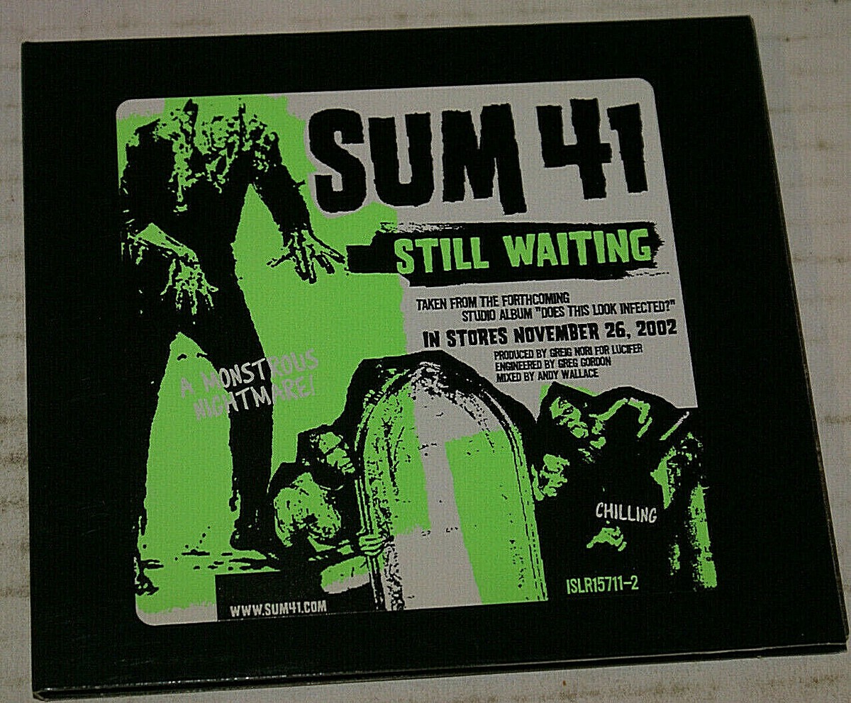 Sum 41 Still Waiting Rare Advanced Promotional Single Cd 2002 Nm