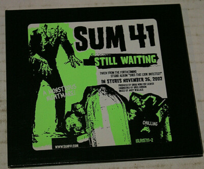 Sum 41 Still Waiting Rare Advanced Promotional Single Cd 2002 Nm