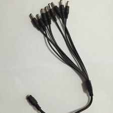 Power Supply Adapter  8 Split Power Cable for Camera DVR Analog camera Systems