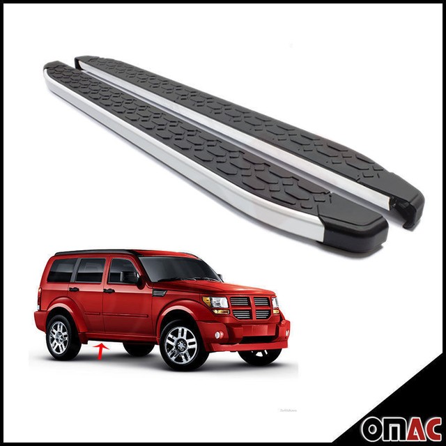 Side Steps Running Boards Nerf Bars Aluminum 2 Pcs. For Dodge Nitro