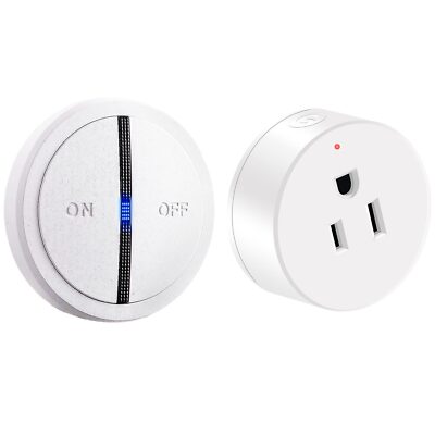 Wireless Remote Control Outlet Plug Adapter Expandable 500ft FCC for Lights Fans