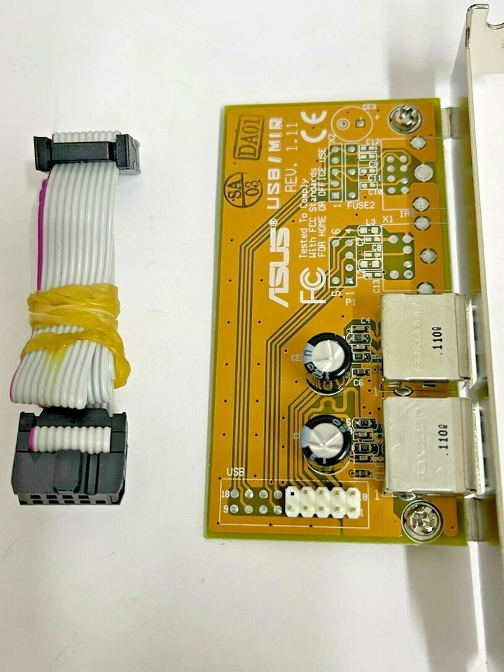 2 PACK NEW ASUS USB MIR 2 USB BRACKET WITH CABLE IN ASUS ANTI-STATIC BAG RM3-B6 - Image 2 of 4