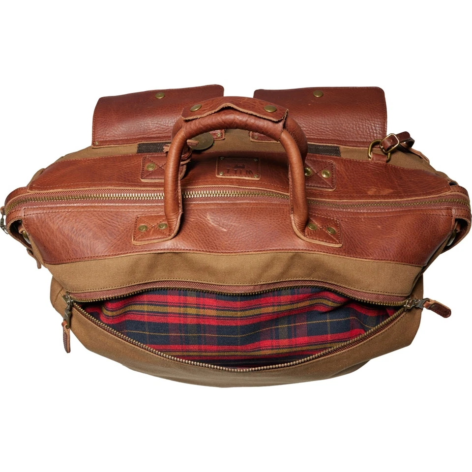 Bolso de viaje Will Leather Goods, fin de semana, llevar (marrón) nuevo con etiquetas Foto 3 de 4