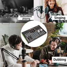 ⁺Sound Mixer Multi Sound Effects Noise Reduction Colorful Lights DJ18 Bluetooth