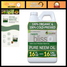 Pure Neem Oil Concentrate 16 Fl Oz - 100 Cold Pressed, All-Natural Hair Skin