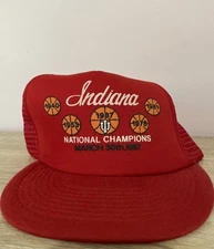 VTG San Sun Indiana IU Hoosiers Basketball National Champions March 30 1987 Hat