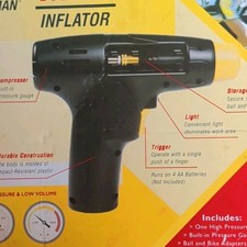 airMAN Mini Inflator High Pressure Portable Air Compressor w/ Ball & Bike Adapt…