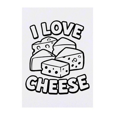 Temporäre Tattoos/Transfers ''I Love Cheese'' (TO00087225)