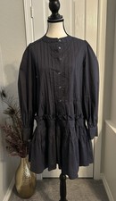 Pinch Navy Long Sleeve Button Up Dress Size Small Worn Once EUC