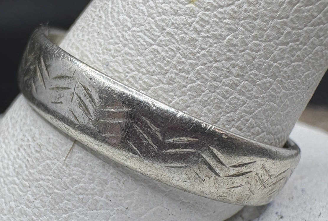 Handcrafted 925 ring With Unique Wave Pattern  Sz… - image 2