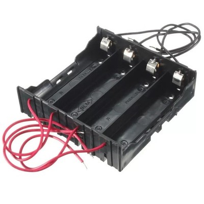 1PC Plastic   Holder Storage Box Case For 4x 18650 Rechargeable   YL *rr