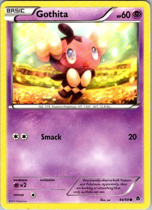 Gothita 44/98 Emerging Powers Common MP Pokemon TCG