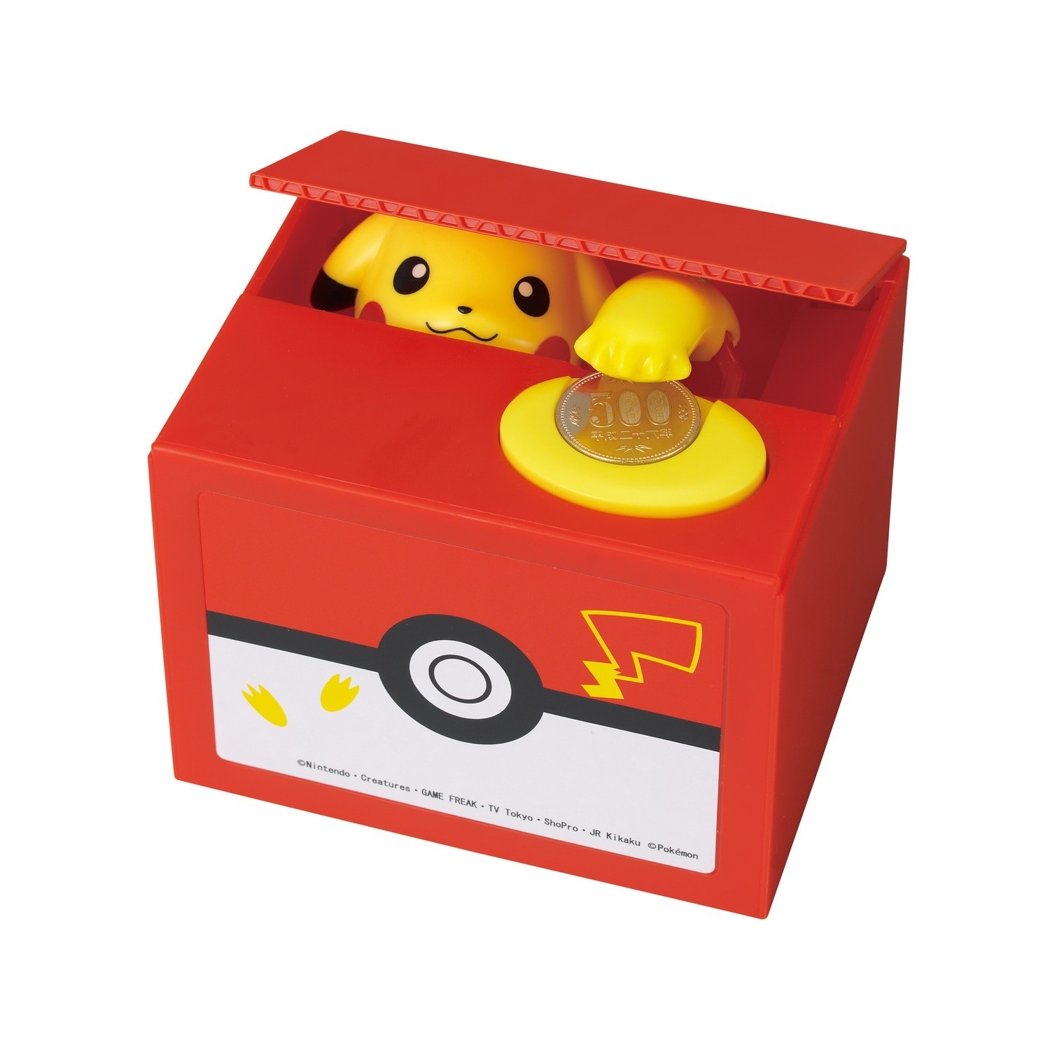 Pokémon Pikachu Hucha Electrónica Travesura Moneda Robo Banco Musical Nuevo