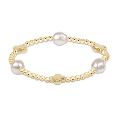 enewton • Admire Gold 3mm Bead Bracelet Pearl main image 1