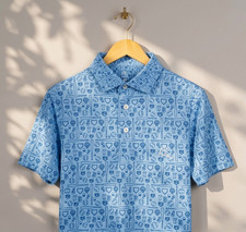 NEW Rhoback The Pauly Mont Men's Short Sleeve Performance Polo