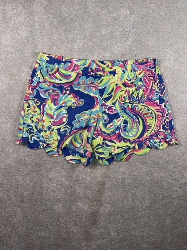 Lilly Pulitzer Magnolia Scalloped Shorts-Size 4-Toucan Play Print-Excellent