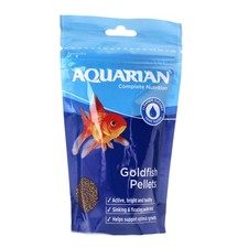 AQUARIAN GOLDFISH PELLET SINKING 100g FLOATING MIX FISH FOOD COLDWATER AQUARIUM