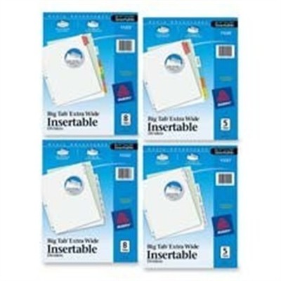 Avery Consumer Products AVE11222 Extra Wide Big Tab Insertable Dividers