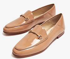 Sam Edelman Loraine Women's Tan Patent Leather Loafers Size 6 New
