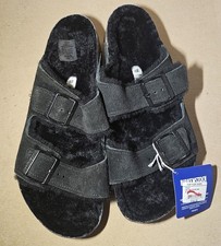 Birkenstock Arizona Shearling Black Suede Men s Size 44 EU Regular 11-11.5 US