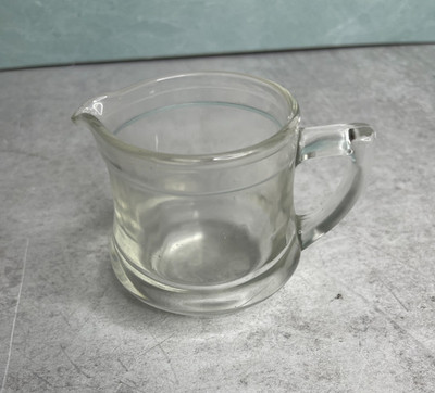 Vintage Kellogg's Correct Cereal Creamer Clear Glass mug cup