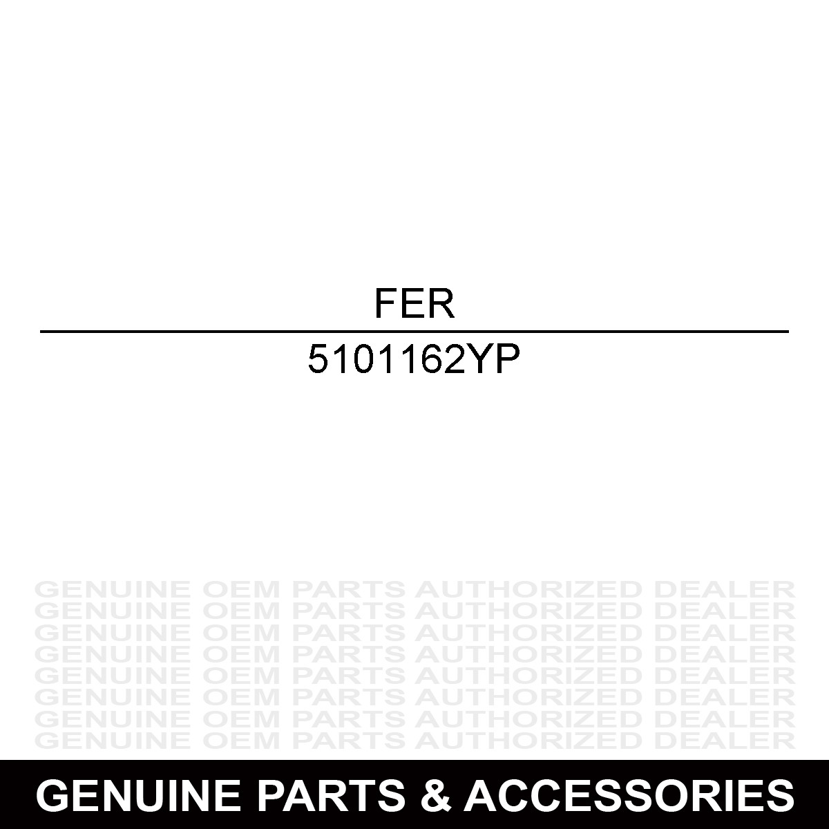Ferris 5101162YP SPACER, .52 X 1.00 X .56, PM, w/ Series ROPS Mower ISX3300OEM Ferris Part... Factory Authorized Dealer