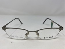 Brendel Germany MOD.8701 COL.1 46-16-135 Gunmetal Half Rim Eyeglasses Frame N361