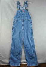 Dickies Bib Overalls Men 38x31  Tag 36x32 Blue Denim Farmer Workwear Carpenter