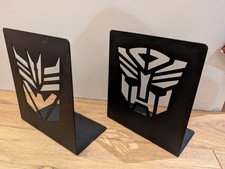 Transformers Definitive G1 Collection Metal Book Ends Autobot Decepticon