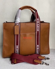 Smith Tote Shoulder Bag Saddle Brown CM067 Outlet NEW