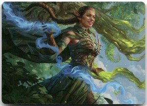 Nissa, Worldsoul Speaker Art Card 31/54 Aetherdrift MTG