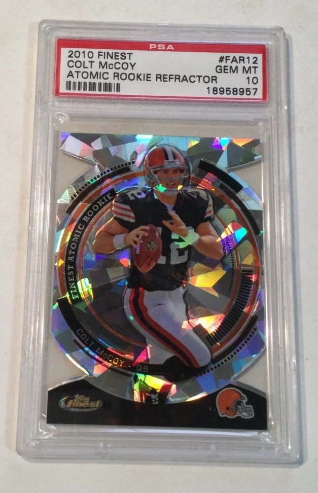 Colt McCoy Finest Atomic Rookie Refractor #FAR12 Base