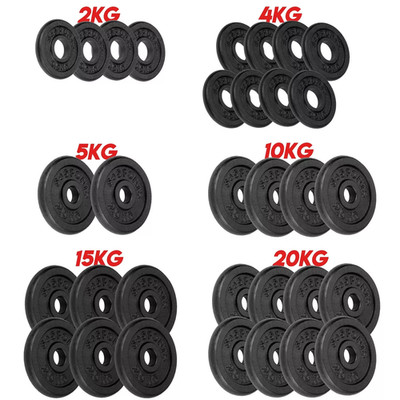 ScSPORTS  Hantelscheiben Set Ø 30mm Gusseisen Gewichtsscheiben Gewichte Fitness
