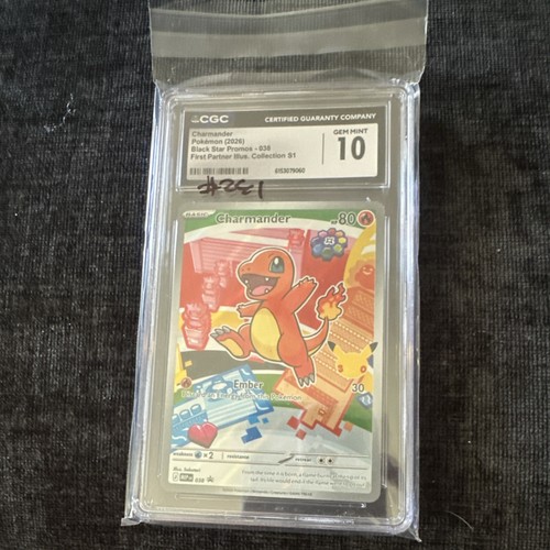 Charmander (Black Star Promo 038) CGC 10 Pokémon TCG Graded Card