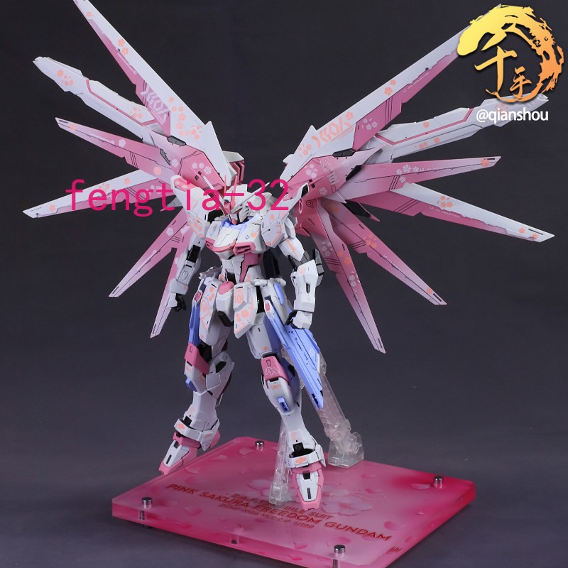 Sakura PINK Gundam Seed Freedom Custom Coating 1/100 Gunpla Assembly Figure Gift