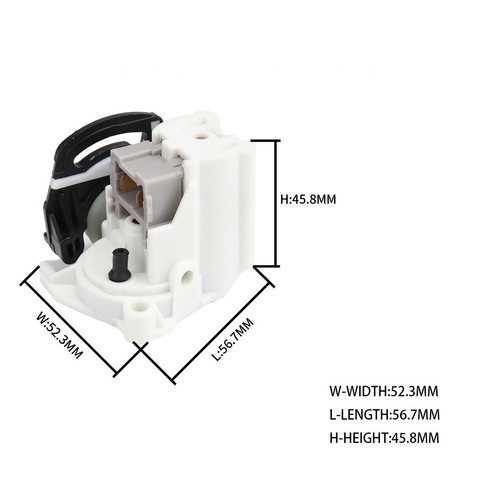 Serrure de hayon de remplacement 1 pièce accessoires botte campus plastique pra - Photo 6 sur 9