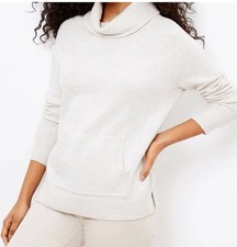 NWT LOFT XS Cowl Neck Pocket Sweater Pullover