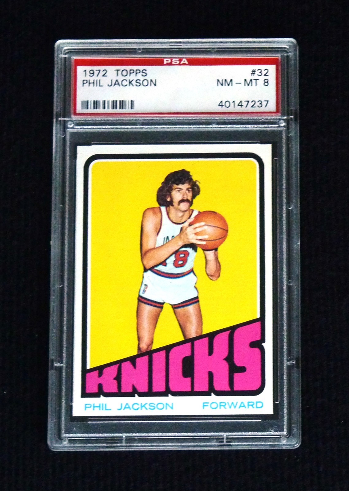 1972 Topps Basketball [SET BREAK] #32 Phil Jackson (R), PSA 8 (Nm-Mt)