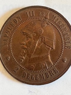 Médaille satirique Napoléon III 1870 – Le Misérable – Vampire de la France – MAS