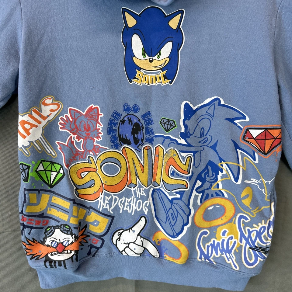 Sonic the Hedgehog Boys Hoodie Jacket Size 18-20 XL Kids - Image 2 of 4