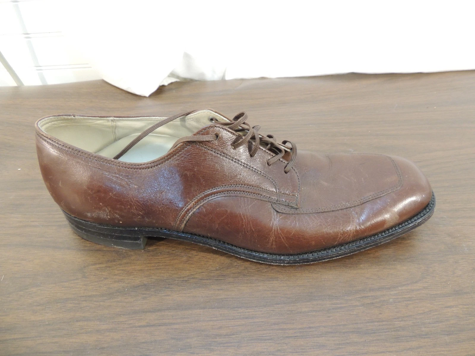 CHAUSSURE ROBE VINTAGE FOOT SO PORT SUPREME HOMME 11AA CHAUSSURE DROITE CUIR SEULEMENT 50388