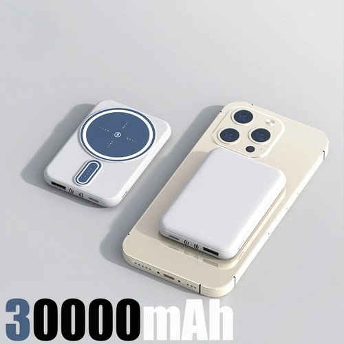 Banque d'alimentation 50000mAh charge magnétique sans fil légère charge super rapide - Photo 8 sur 36