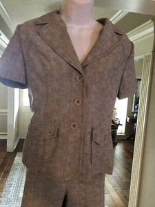 dressy gray pantsuit