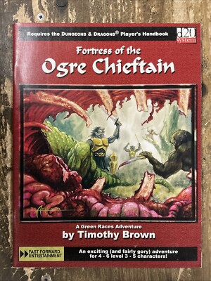 Fortress Of The Ogre Chieftain Dungeons & Dragons D20 Fast Forward Ent New