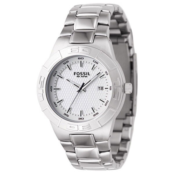 Mens Fossil Greif Water Resistant Watch Silver Face 10 ATM PR5332 for