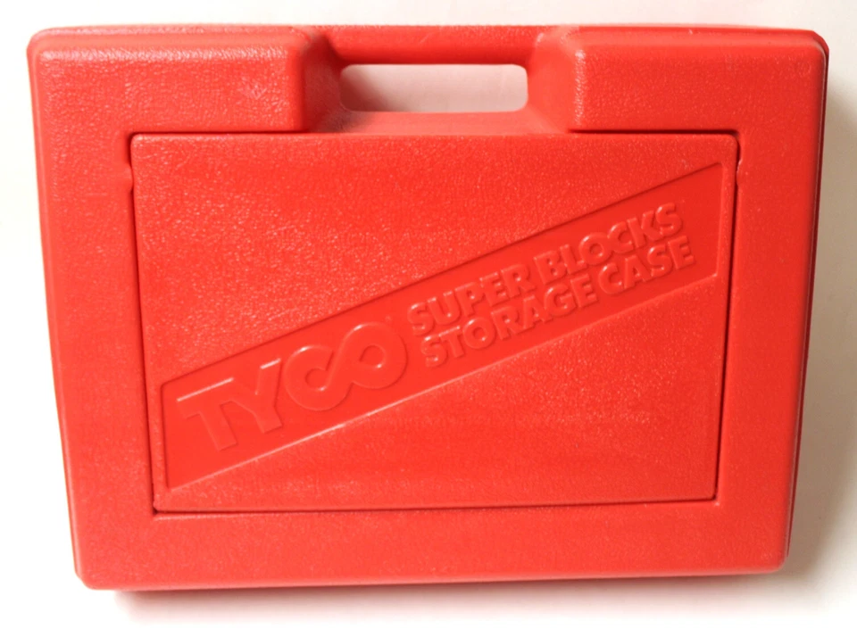 Vintage TYCO Super Blocks Storage Case Red - Image 2 of 4
